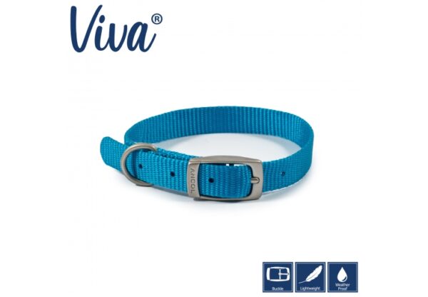 Ancol's Viva Nylon Collar - Blue