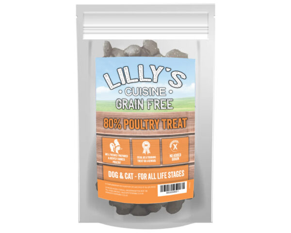 Lilly's Cuisine Grain Free 80% Poultry Training Treat (500g)