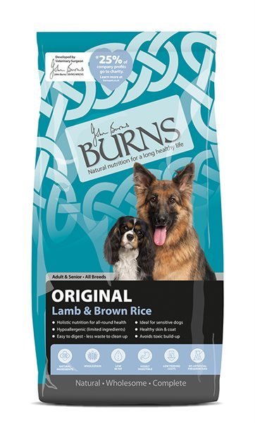 burns dog food lamb and rice